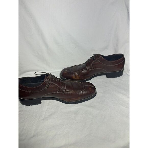 Cole Haan Shoes Mens 10 M Brown Apron Split‎  Moc Toe Brogue GUC S11 - Picture 4 of 6